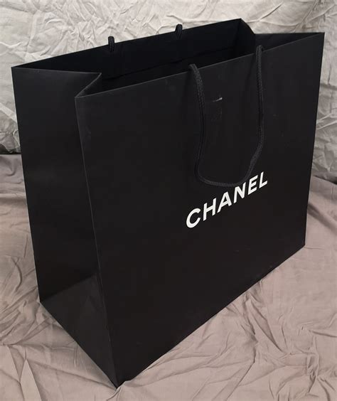 chanel shopping paper bag|large zipped shopping bag chanel.